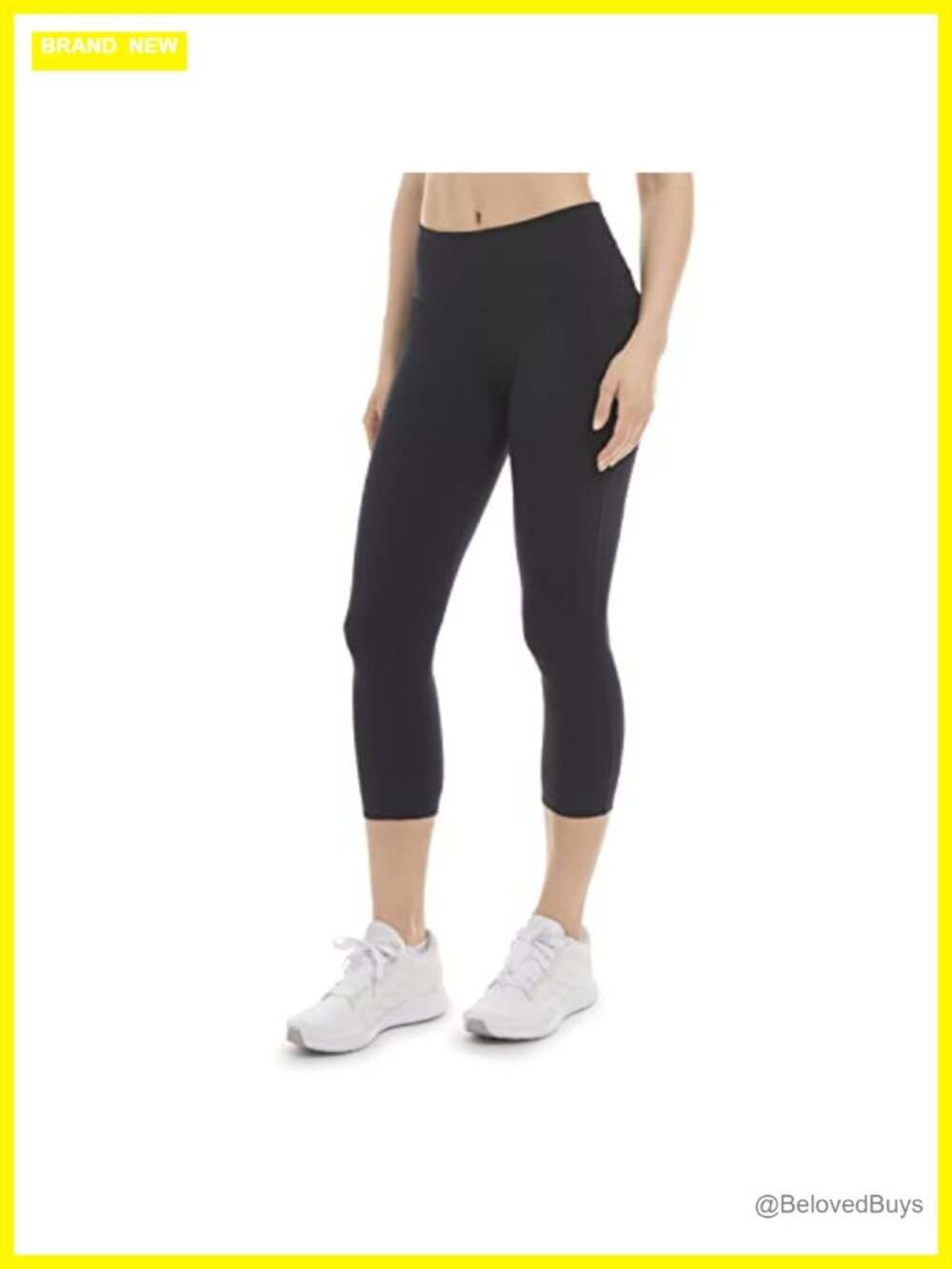 Danskin Curved Contour Capri Leggings High Rise Compression Fit